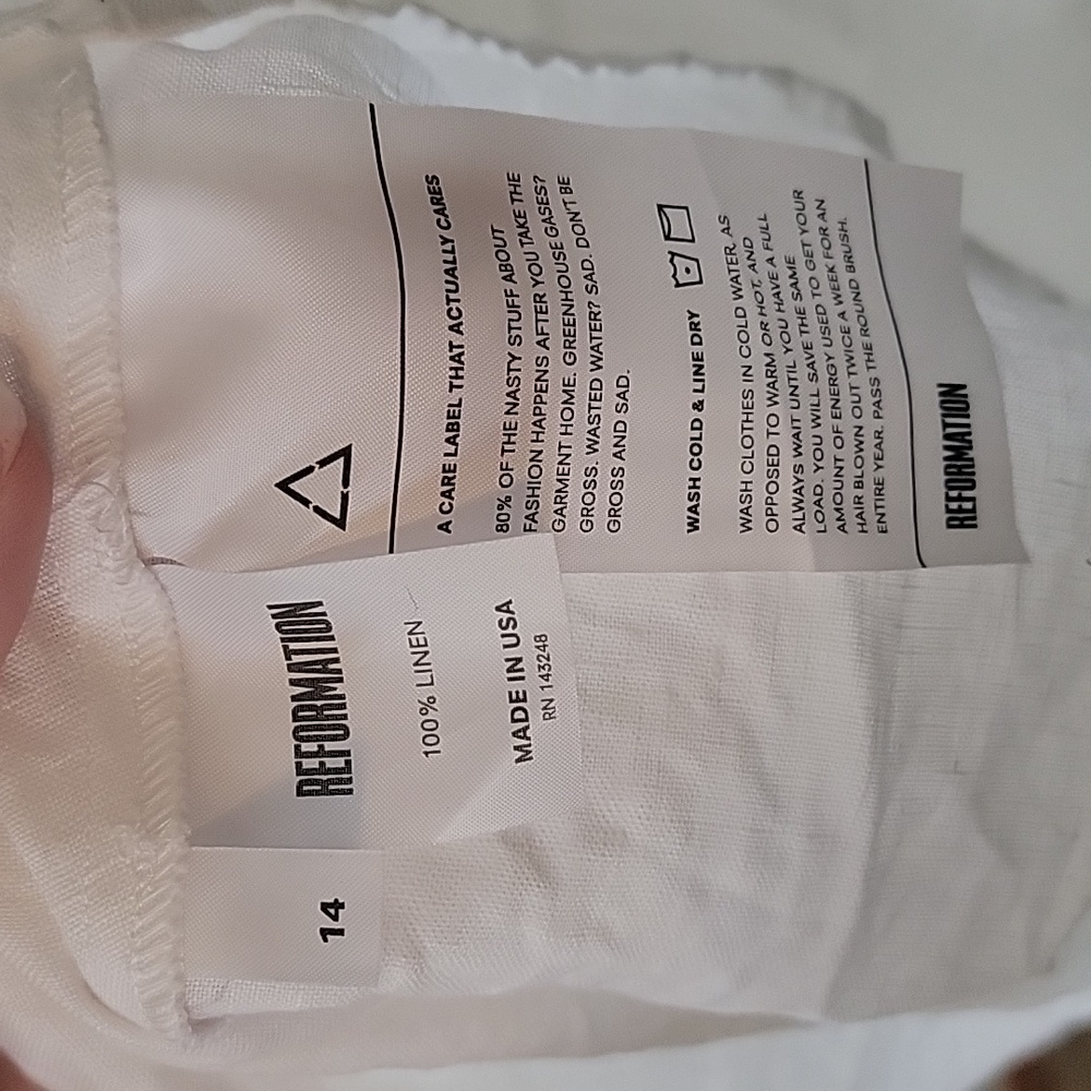Reformation white lace up dress - Picture 5 of 5